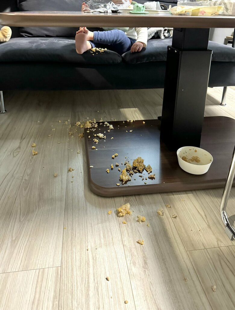 「あっちいって！」と言われて戻ったらこれ（提供：エディさん）