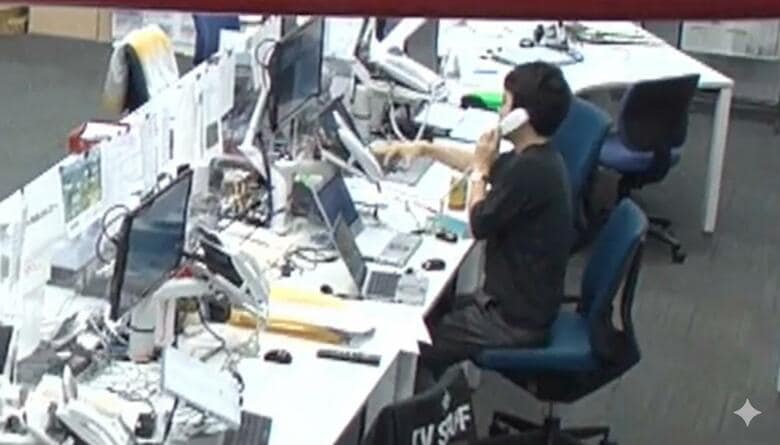 自動音声の後は女性オペレーターにつながった　マニュアルでもあるのだろうか？相手は慣れた様子で応対した