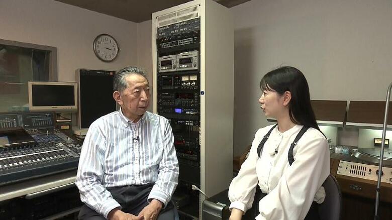 左)クラフト・山田三郎 会長　右)テレビ静岡・室伏真璃アナウンサー