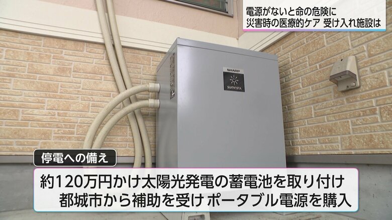 約120万円かけ設置した、太陽光発電での蓄電池