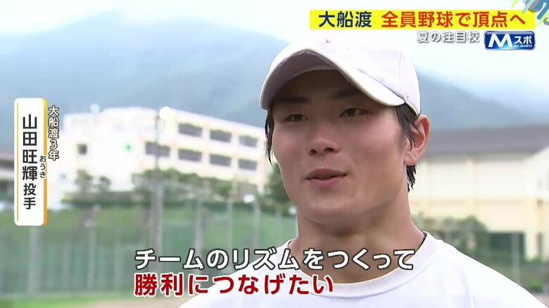 山田旺輝投手（3年）