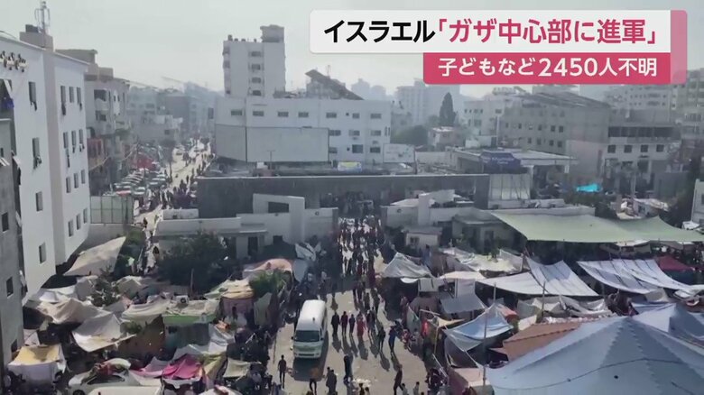 地下にハマスの司令部があるとされるシファ病院。敷地内には多くのテントが張られている