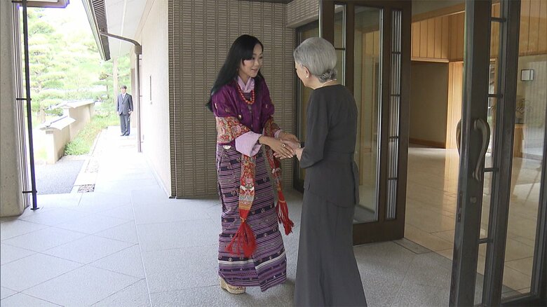 美智子さまは、ソナム王女を招いてお茶会を開かれた(2017年）