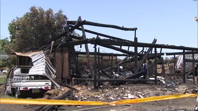 浅口市金光町で火事　焼け跡から1人の遺体　