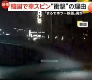 「酒の臭いプンプン」スピンした車が突っ込む瞬間…飲酒運転か　「まるでホラー映画」フロントガラスにスマホたたきつける男も出没　韓国
