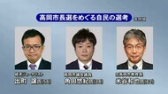 高岡市長選…自民党推薦候補選考で公募の3人からヒアリング