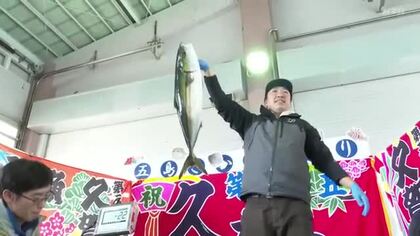 五島列島で獲れた魚がずらり「さかなまつり」半額以下の格安販売やクロマグロ解体ショー、魚のすくい獲りも