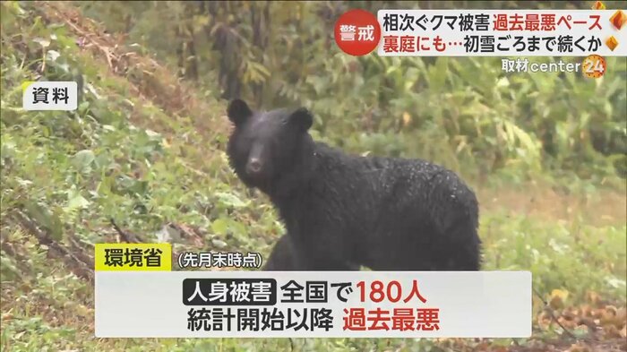 環境省によると10月末までに過去最悪の180人に被害