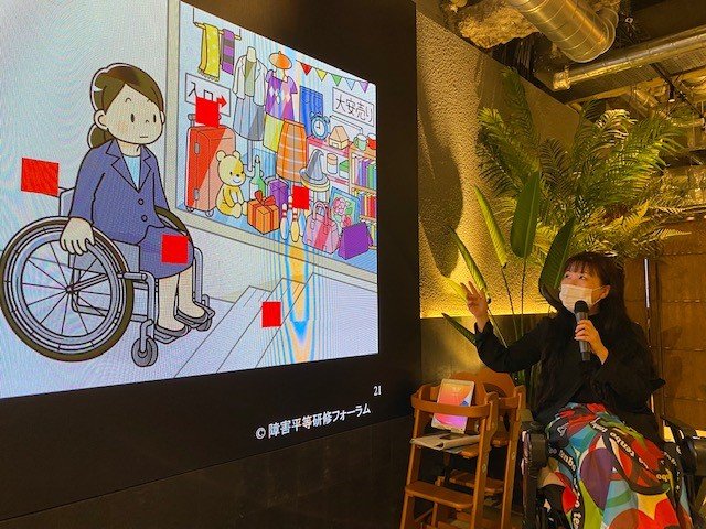 メインファシリテーターの石川明代さん 車いすユーザーだ