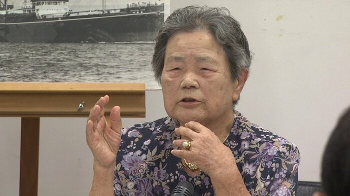 対馬丸に乗船していた糸数裕子さん