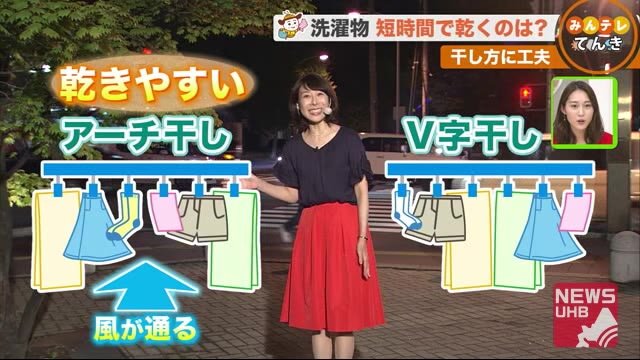 【北海道の天気 9/16(水)】長雨続き… “アーチ干し”で洗濯物を短時間で乾かす工夫