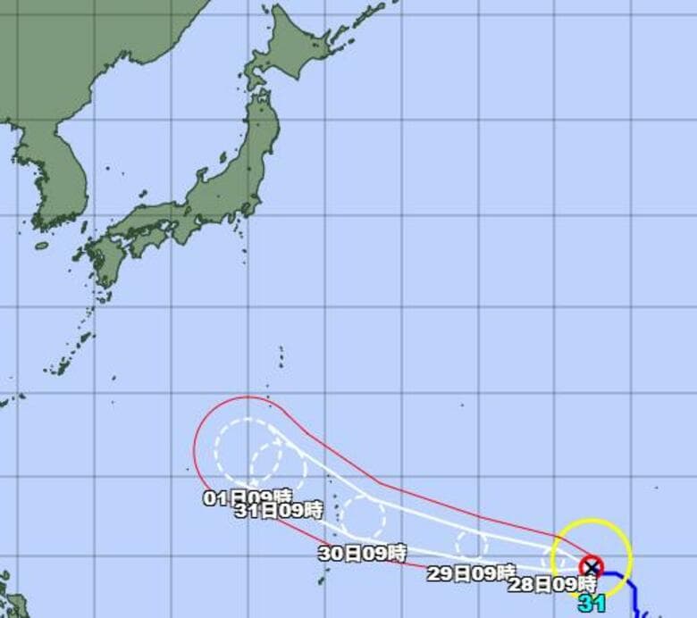 【台風情報】台風31号の進路と影響は？最大瞬間風速は65メートル「非常に強い」勢力へと発達…気象予報士「今後の台風情報に注意が必要」｜FNNプライムオンライン