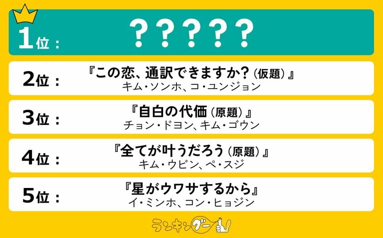 2025年配信予定の「ネトフリ韓国ドラマ」期待値ランキングを調査!1位はついに完結する世界的人気シリーズ!