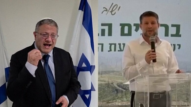 イスラエル・ベングビール国家治安相とスモトリッチ財務相に制裁科すとイギリスなど5カ国が発表　渡航や金融取引が禁止に｜FNNプライムオンライン