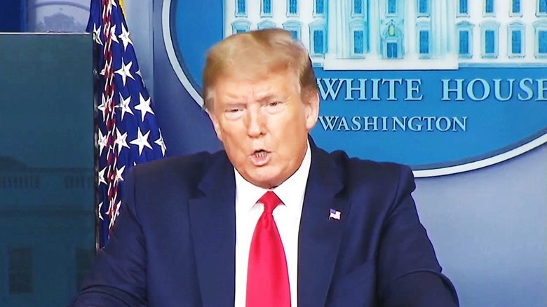 「高齢者施設への対応を特別に強めている」と強調するトランプ大統領