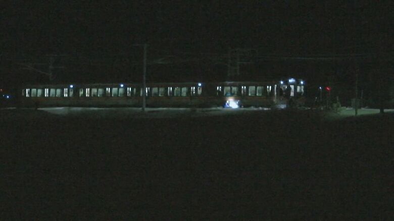 信越線で列車が立往生（2018年1月）