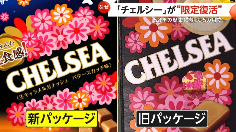 名前やロゴ、特徴的な花のイラストがこれまで通り使用された新パッケージ