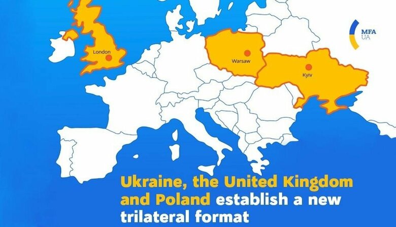 ウクライナとポーランドで中欧に障壁？(ウクライナ外務省作成地図)