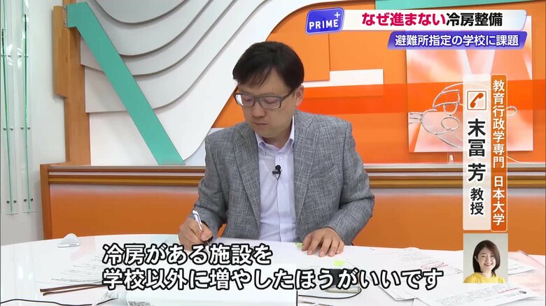 日本大学・末冨芳教授「冷房がある施設を学校以外に増やしたほうがいい」