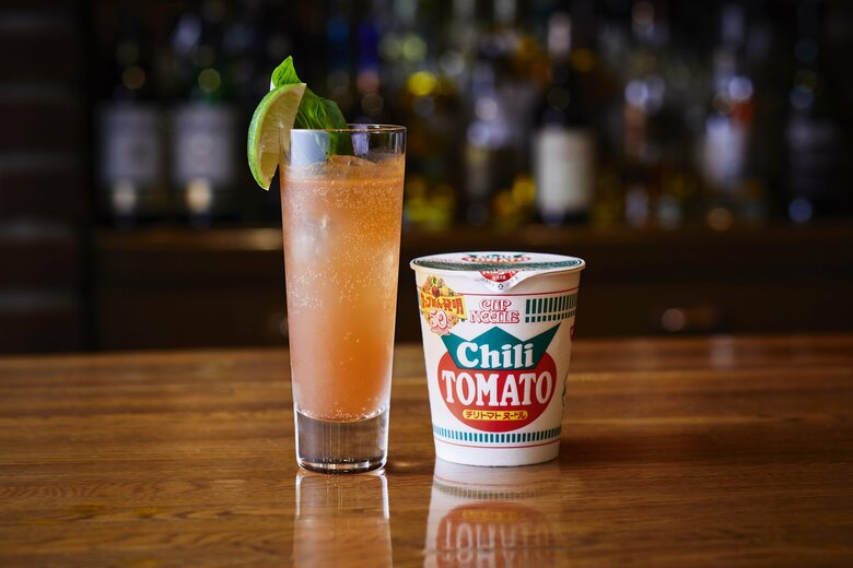 メインバー＜ブリアン＞カップヌードル　チリトマトヌードル テキーラベース（提供：京王プラザホテル）