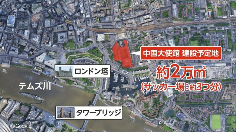 ロンドン中心部　観光バスも行き交う人気エリア