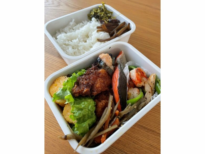 最後の勤務日の愛妻弁当（提供：Ken kenさん）