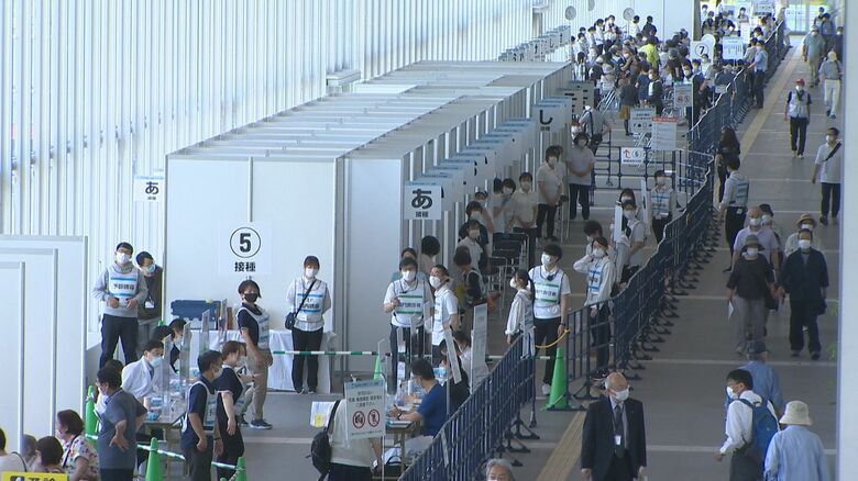 大規模接種会場（朱鷺メッセ）