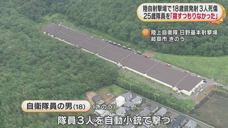 この施設で突然、18歳の自衛官候補生が3人を撃った（陸自・日野基本射撃場 岐阜市14日）