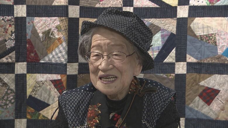 佐藤みい子さん　99歳になった今もパッチワーク作家として活動している