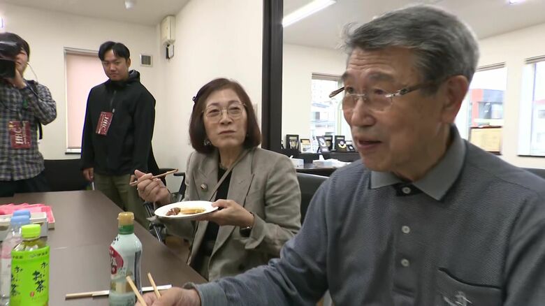 早速、社員たちと「サンマパーティー」