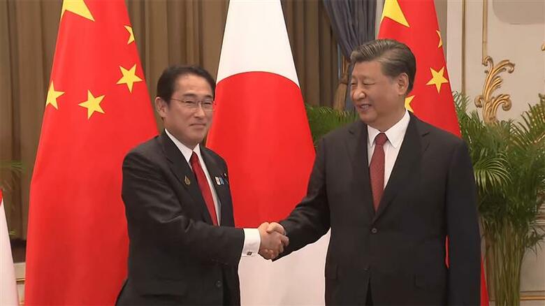 日中首脳会談（去年11月）
