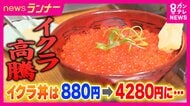 「イクラ丼のさらなる値上げも考えざるを得ない」記録的なサケ不漁でイクラの価格が高騰　イクラ丼は880円→4280円に　エサとなるプランクトンの減少が要因か