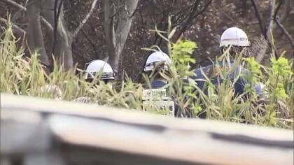 岡山市南区の山林火災　警察と消防が火元とみられる空き家付近で実況見分　出火原因特定へ【岡山】