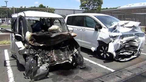 直線道路で車同士が正面衝突　5人死傷　軽自動車の運転手が死亡　乗用車には8歳と10歳の子ども　命に別条無し　千葉