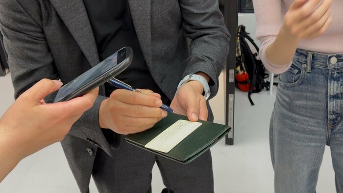 記載忘れに気づきその場で記載する人も