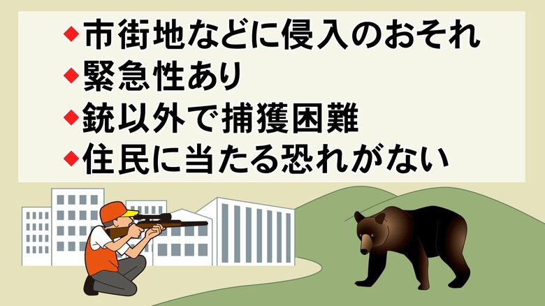 市町村の判断で可能に…市街地で猟友会がクマなど駆除する『緊急銃猟』識者からは「専門の従事者が理想」との声も｜FNNプライムオンライン