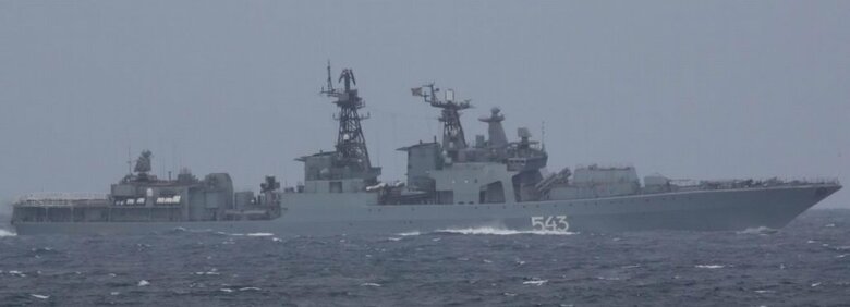岸防衛相「警戒監視に万全期す」　ロシア艦艇７隻が千葉県沖を航行｜FNNプライムオンライン