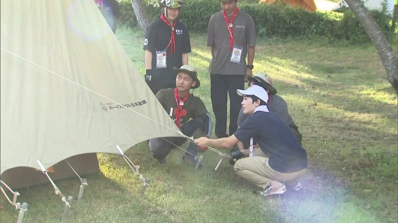 悠仁さま、初めてのおことば「より良い未来に向け力強く歩みを進める機会に」 同年代のボーイスカウトとテント設営や朝食作りも|FNNプライムオンライン