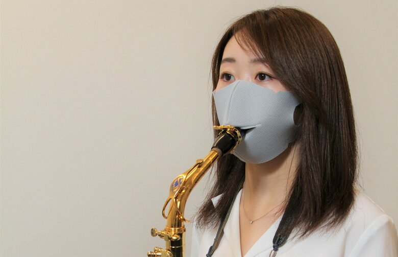 着用したまま演奏できる「管楽器対応マスク」が新しい…開発した島村楽器に聞いた｜FNNプライムオンライン