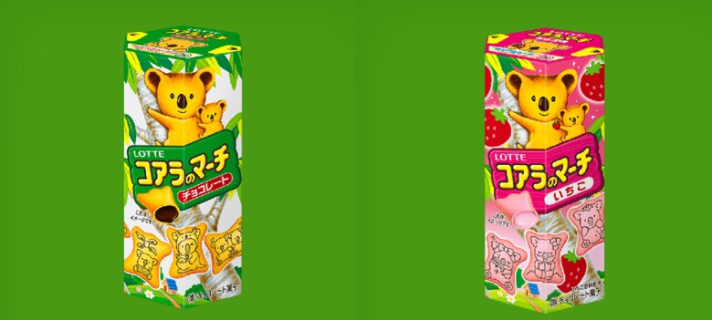 (コアラのマーチ(チョコ・いちご) 提供:株式会社ロッテ)