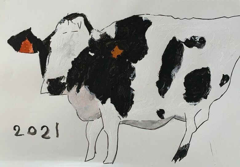 年長さんの時に描いた「牛」