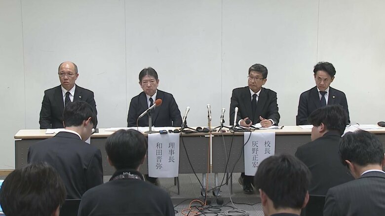 北越高校の会見
