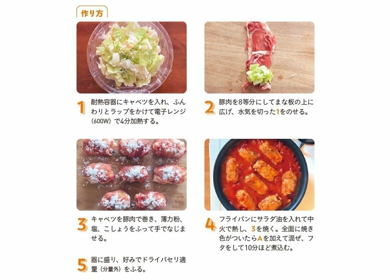 『なにもしたくない日のひらめきレシピ』から抜粋