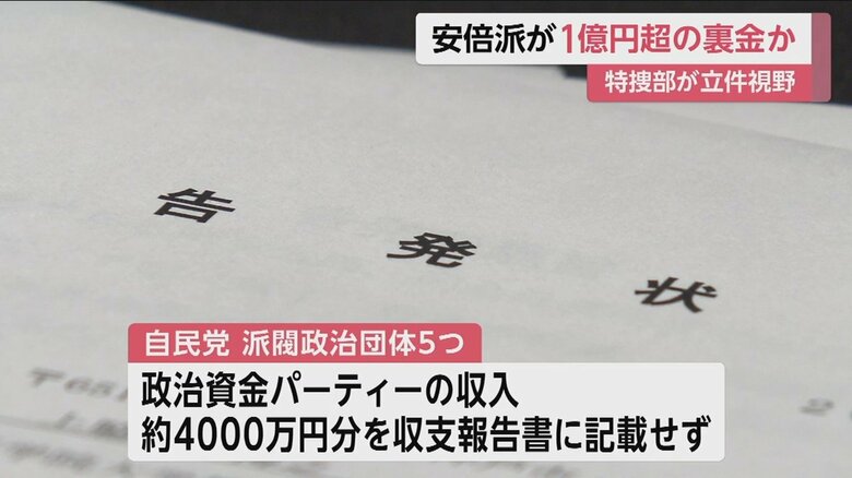 安倍派がパーティー券販売のノルマ超過分を議員側にキックバックの疑い