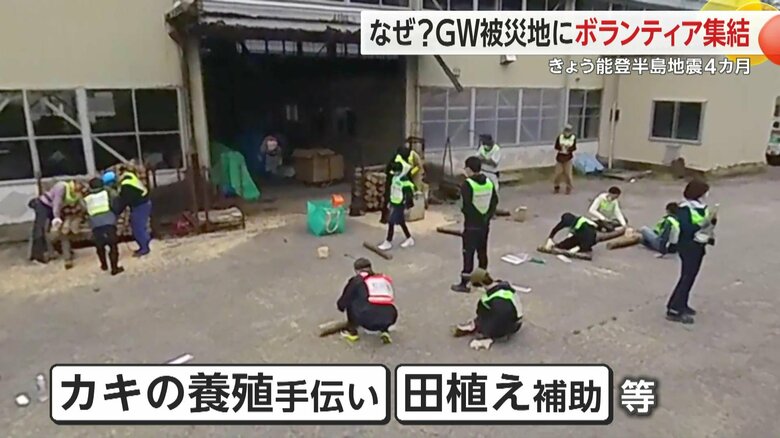 力仕事以外にも多様なボランティアが設定されている