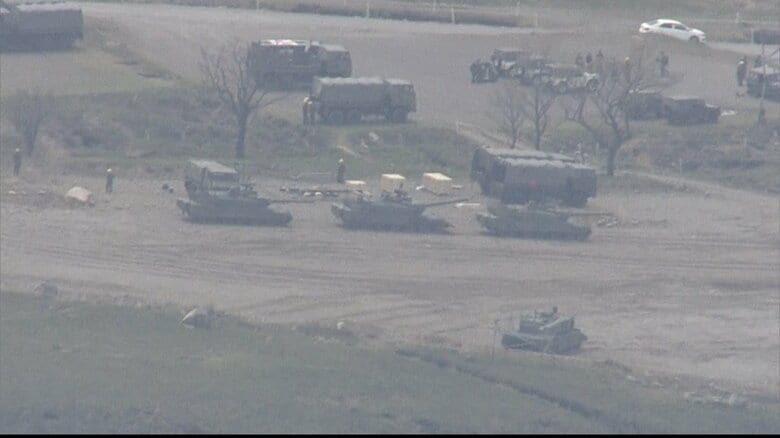 日出生台演習場　21日正午過ぎ